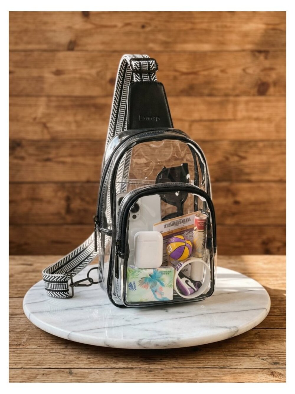 Clear Stadium Approved Crossbody Bag TPU Transparent Purse